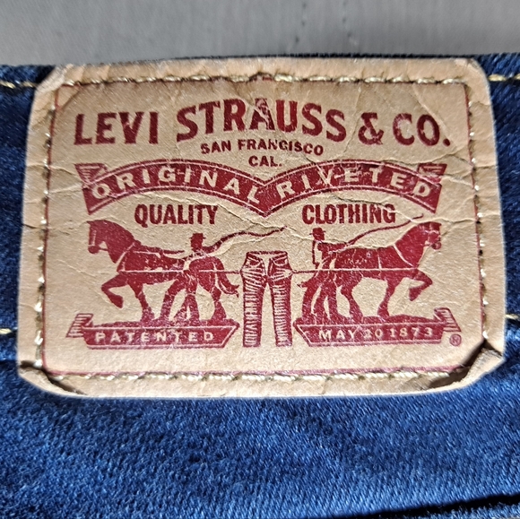 Levi's 712 Slim Stretch Jeans Men's 32x32 actual size 36x31 Blue Denim 5-Pkt. - Picture 6 of 12